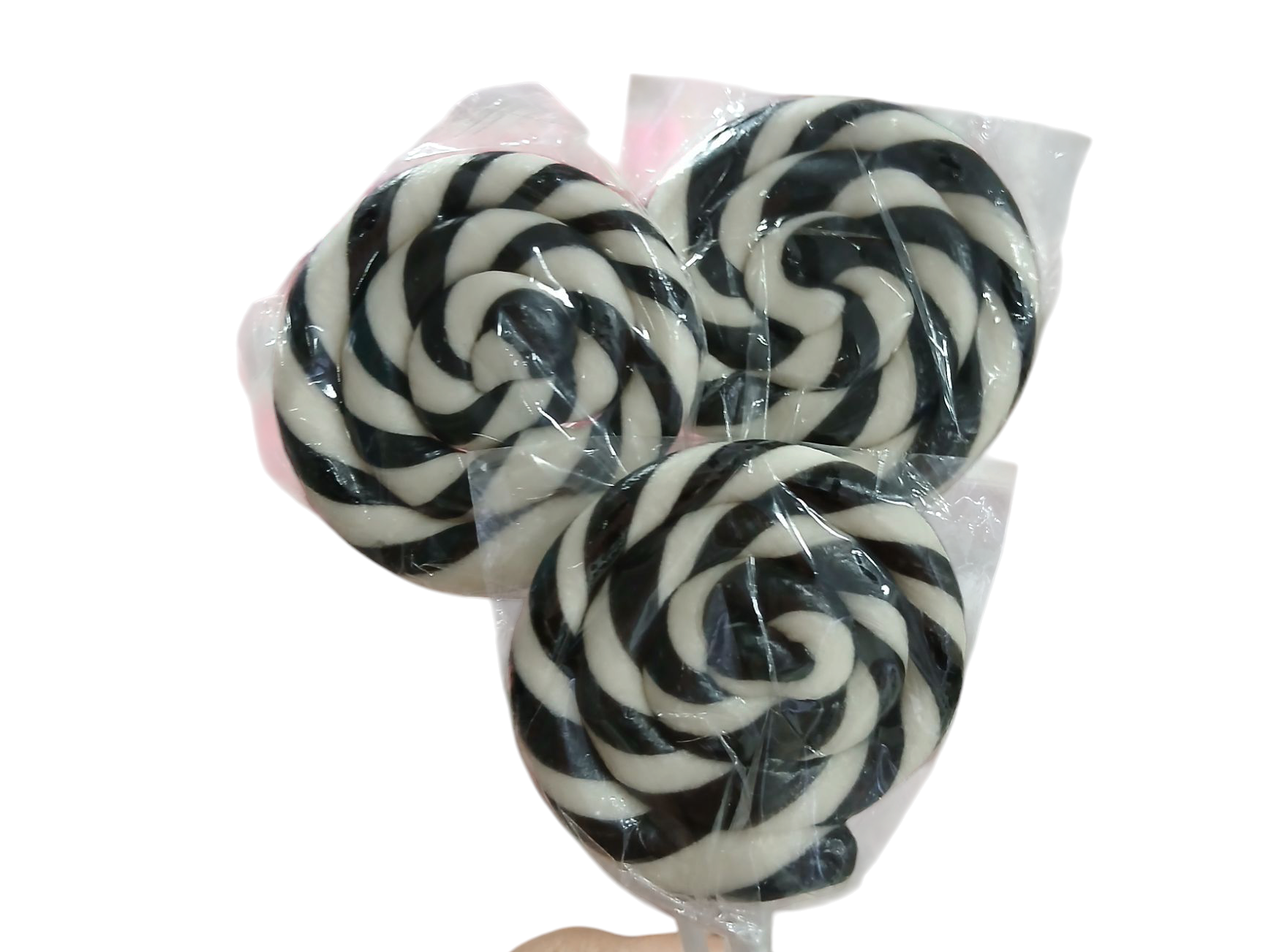 Paletas espiral negro y blanco