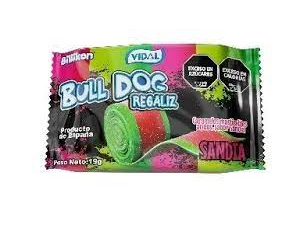Regaliz Bull Dog Sandia x 19 gramos