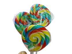 Paletas espiral multicolor