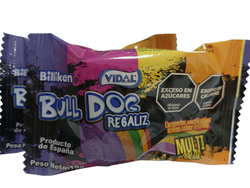 Regaliz Bull Dog Multicolor x 19 gramos
