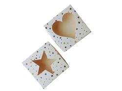 Cajita con visor 10 x 10 x 3 cm