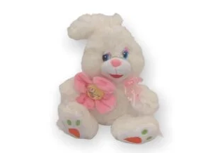 J - Conejito con  Flor  Peluche