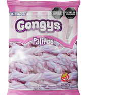 Malvaviscos Gongys Palitos Frutilla y Vainilla x 200 gramos