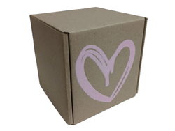 Box Cubo Corazón  10 x 10 x 10 cm