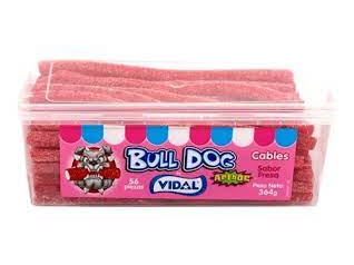 Regaliz Bull Dog Fresa  x 360 gramos