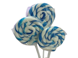 Paletas espiral azul y blanco