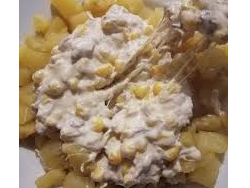 Papas Fritas Pollo choclo queso