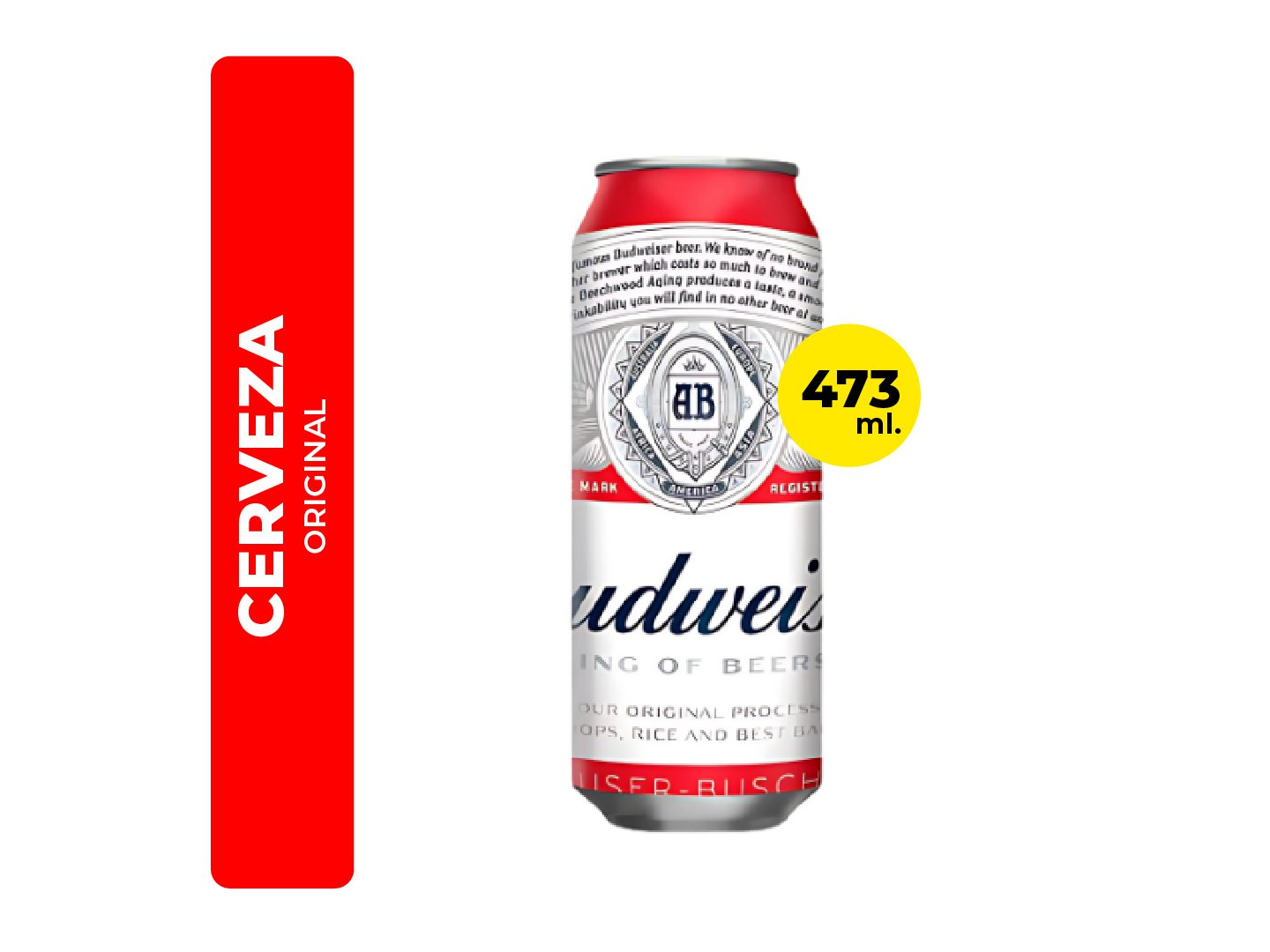 Budweiser lata 473 Cc
