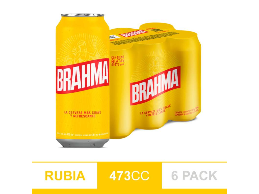 Brahma Chopp Six Pack 473 Cc