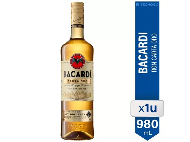 Ron Bacardí Carta Oro 980ml