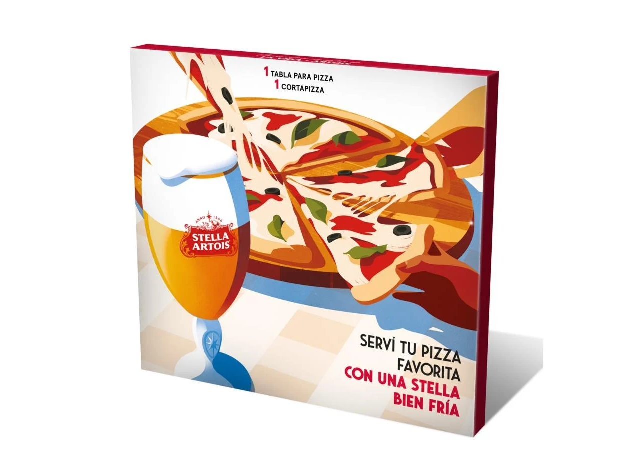 Set Tabla + Cortador de Pizza Stella