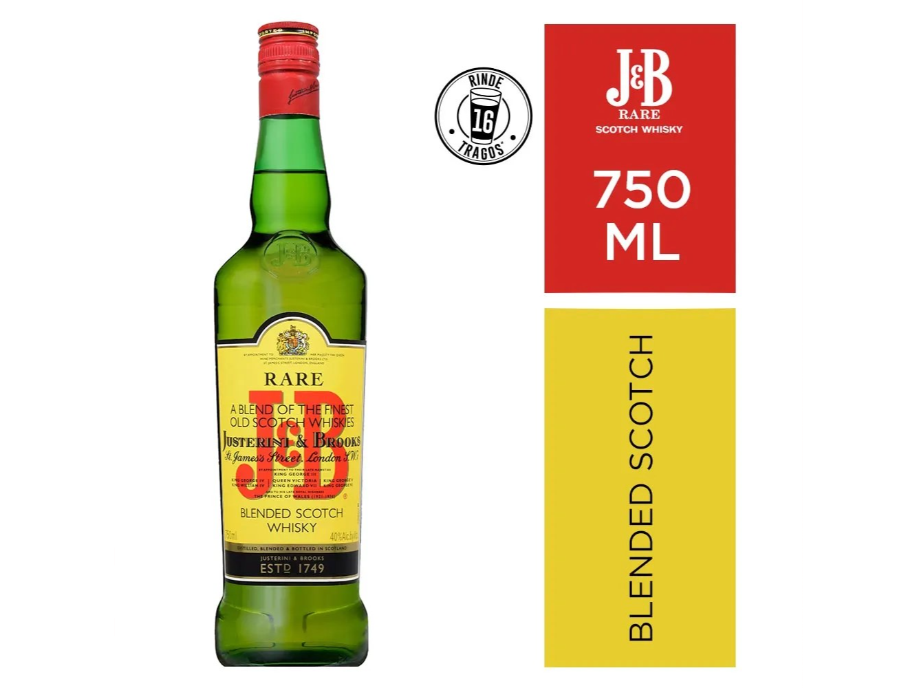 Whisky J&B 750ml