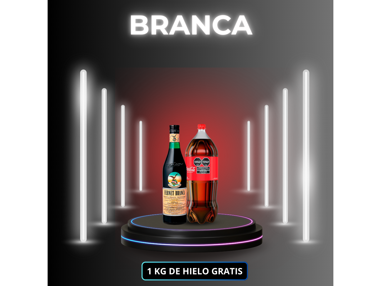 Branca 750 + Coca cola 3L (Desc)