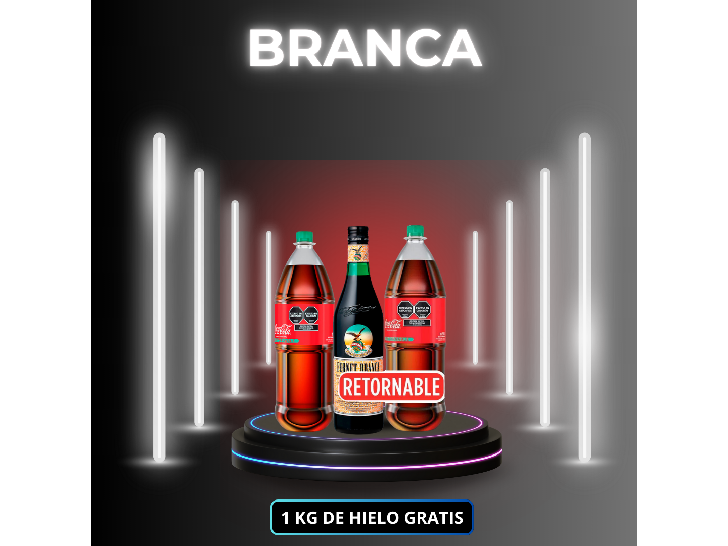 Branca 750 + 2 Cocas de 2L (Ret)