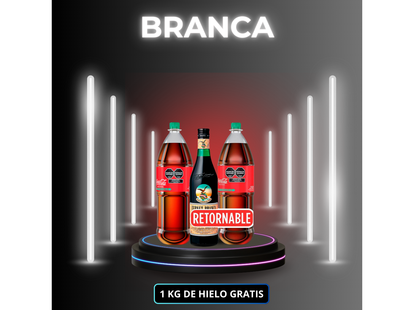 Branca 750 + 2 Cocas de 2,5L (Ret)