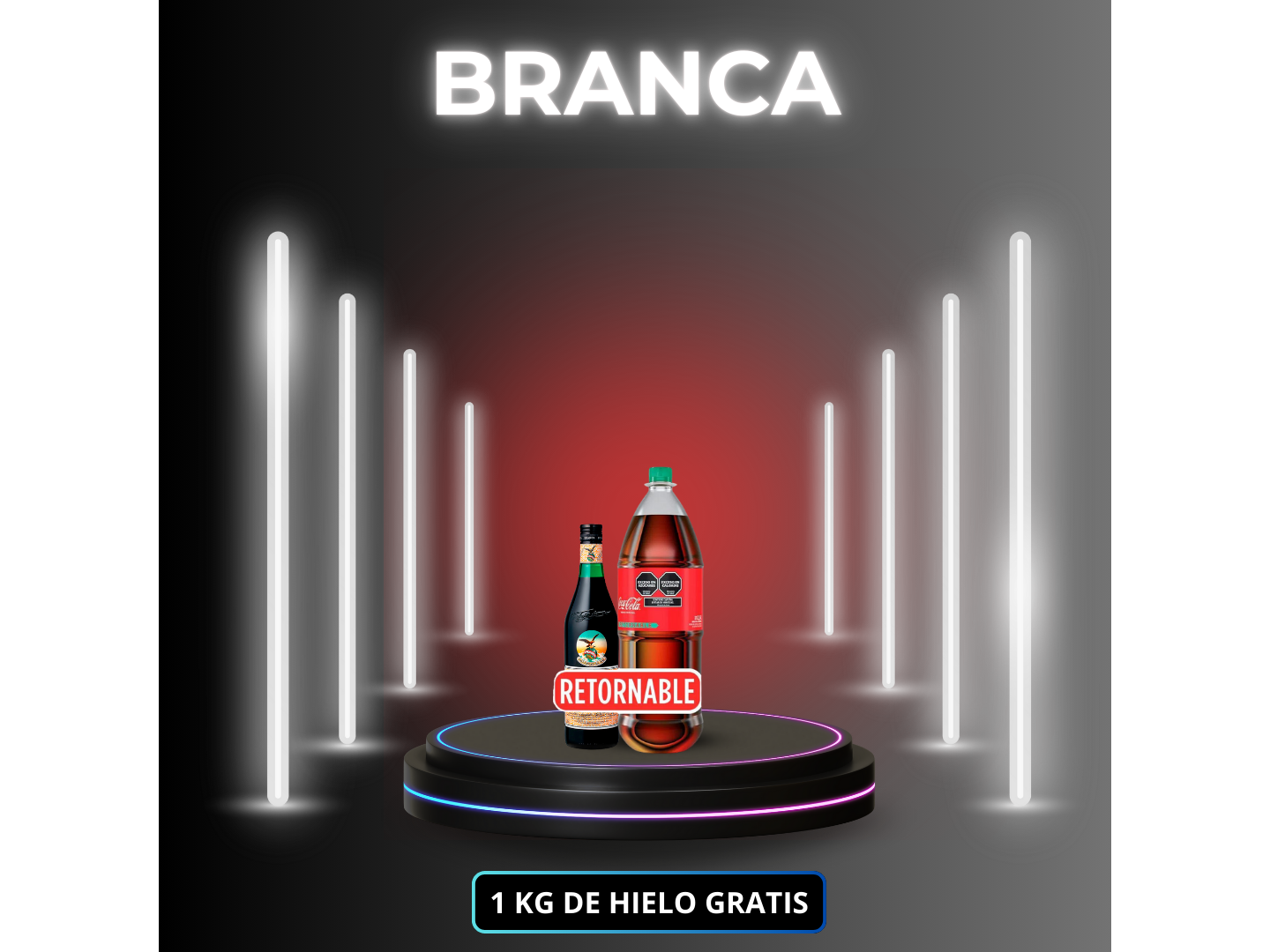 Branca 450 + Coca cola 2L (Ret)