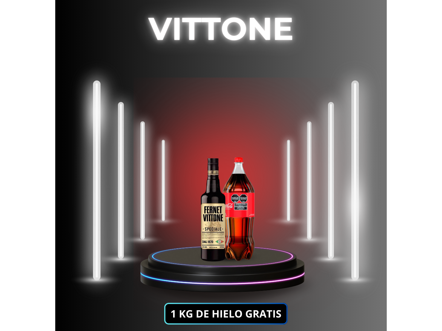 Fernet vittone 750 + Coca cola 2.5L (Desc)