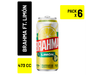 Six Pack Brahma Ft Limón 473 Cc