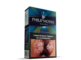 PHILIP MORRIS BLUE SPIN BOX 20