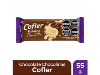 Cofler Blanco con Chocolinas 55gr.