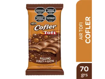 Cofler Tofi Aireado relleno DDL 70gr.