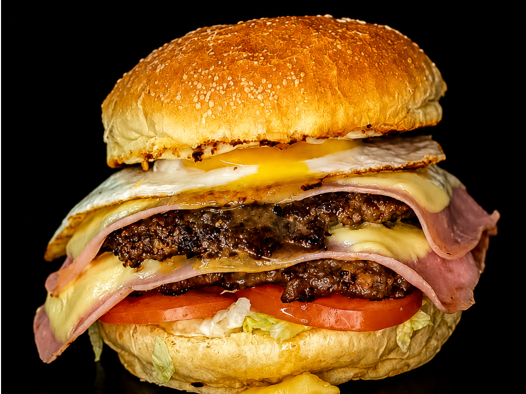 3 Burger Doble+🍟+3🥤