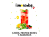 LIMONADA N°3 - LIMÓN, FRUTOS ROJOS Y ALBAHACA