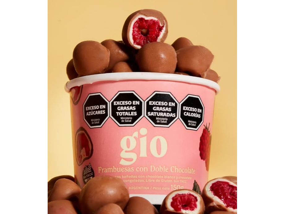 Frambuesas bañadas en doble cocolate