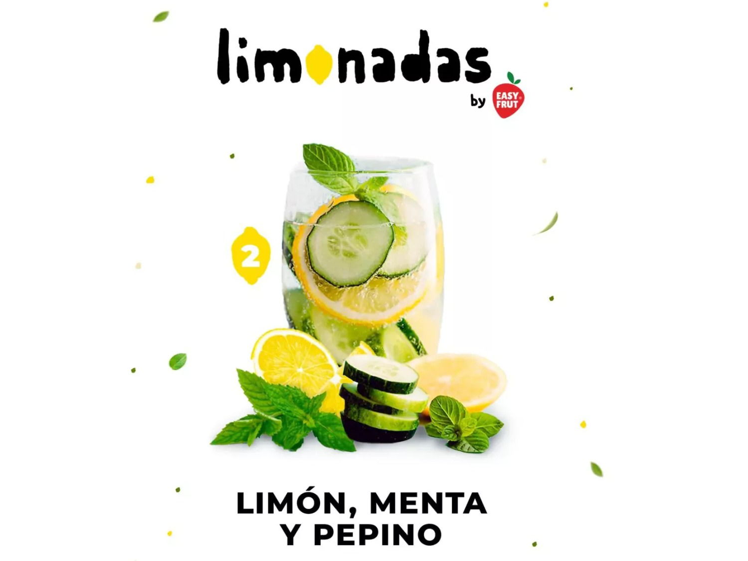 LIMONADA N°2 - LIMÓN, MENTA Y PEPINO