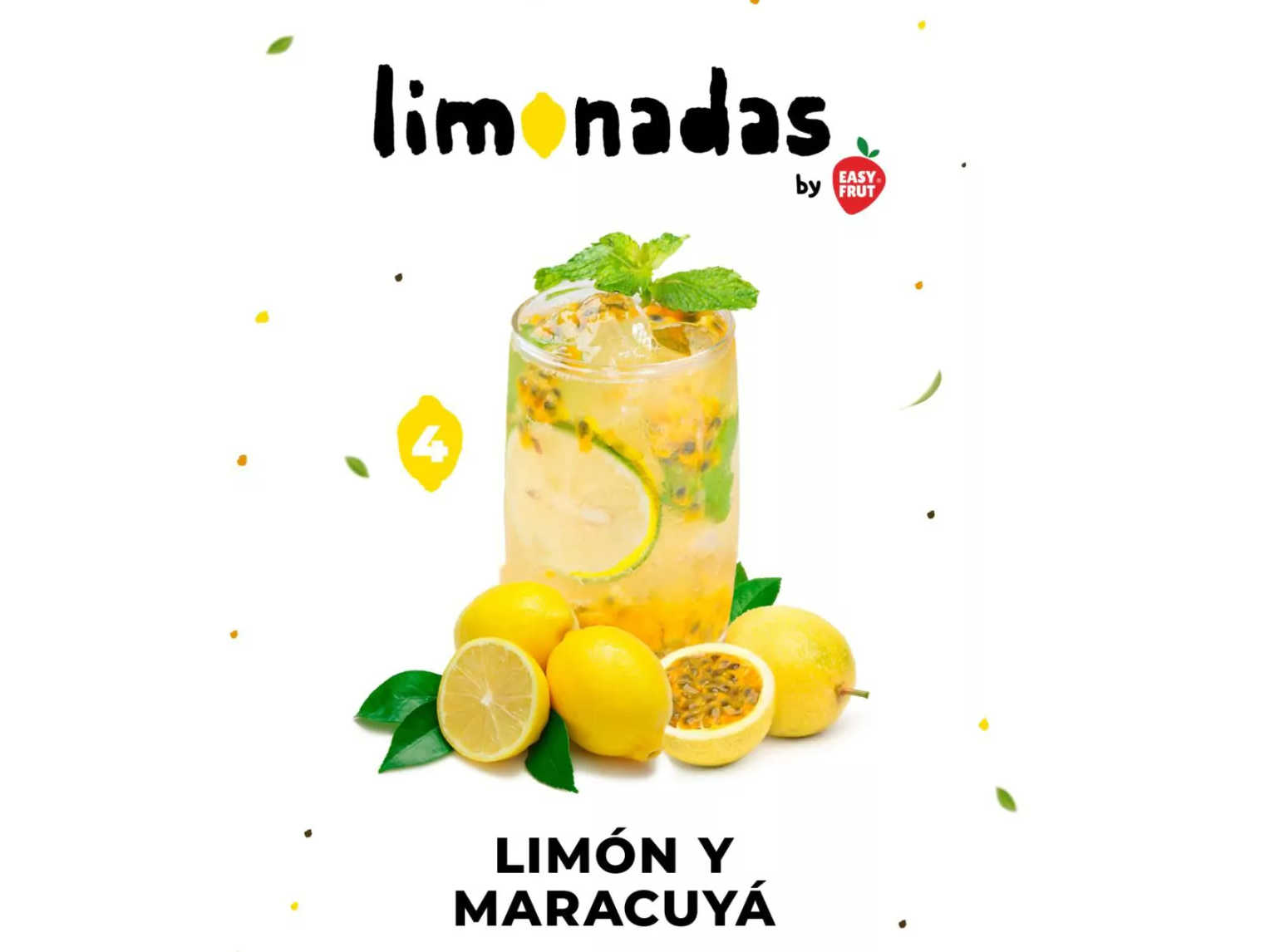 LIMONADA N°4 - LIMÓN Y MARACUYÁ