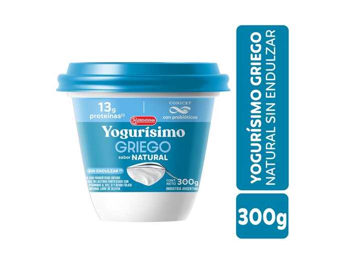 YOGURISIMO NATRURAL GRIEGO S/ENDULZAR - 300GR