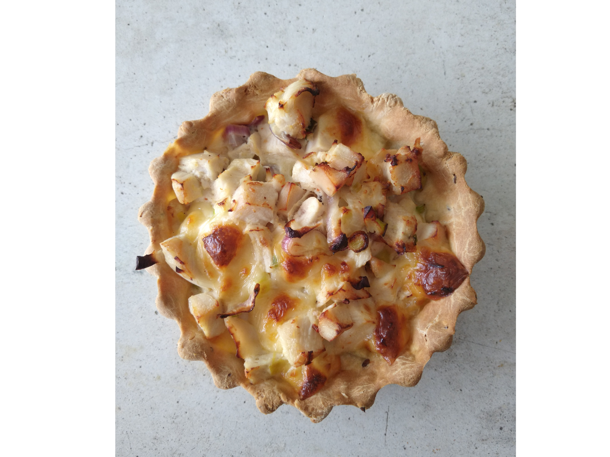 TARTA DE POLLO Y VERDEO