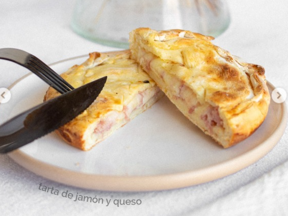 TARTA JAMON Y QUESO