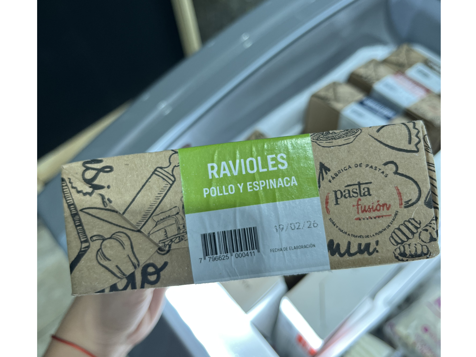 RAVIOLES DE POLLO ESPINACA Y QUESO