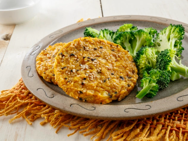 MEDALLONES DE GARBANZO Y CALABAZA