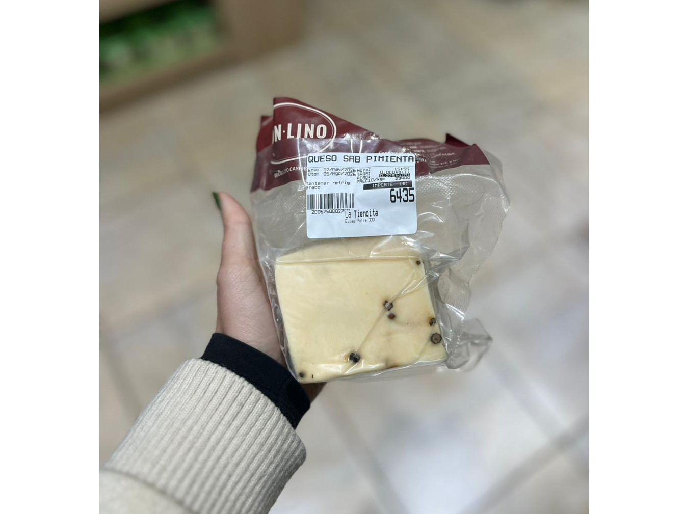 QUESO SABOR PIMIENTA
