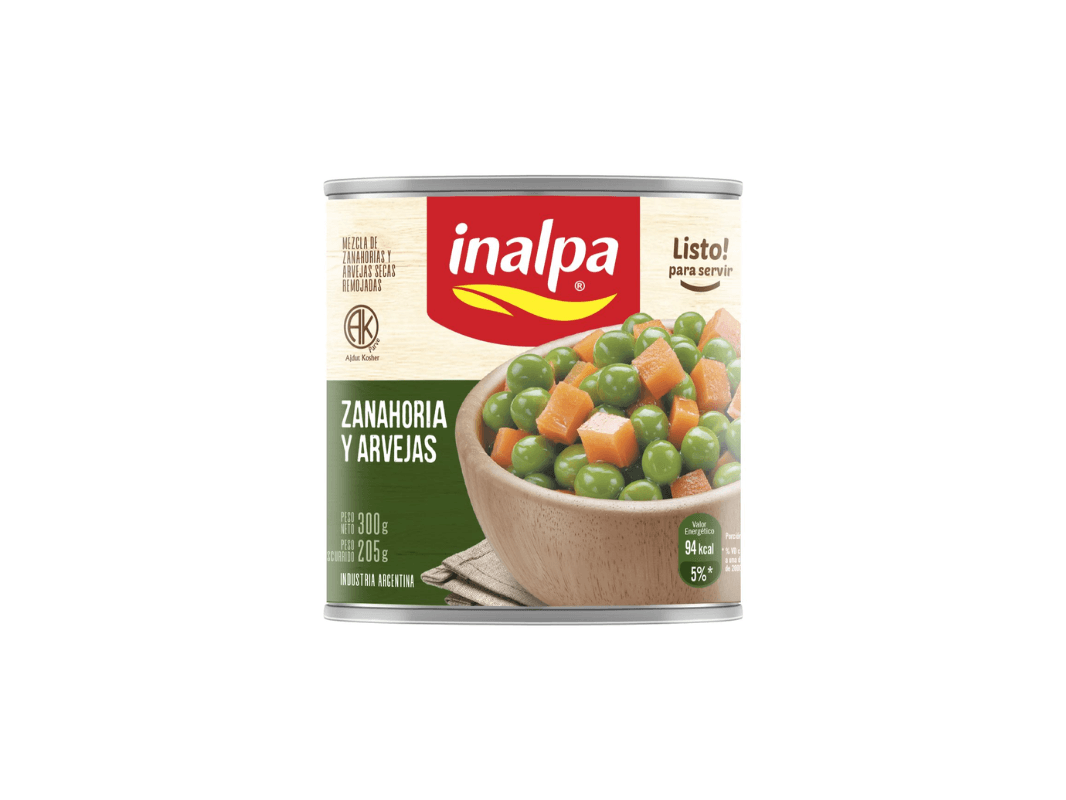 ZANAHORIA Y ARVEJAS INALPA