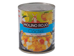 COCTEL DE FRUTAS MOLINO ROJO 820 GR
