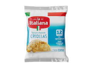 TAPAS P/ EMP.CRIOLLAS LA ITALIANA