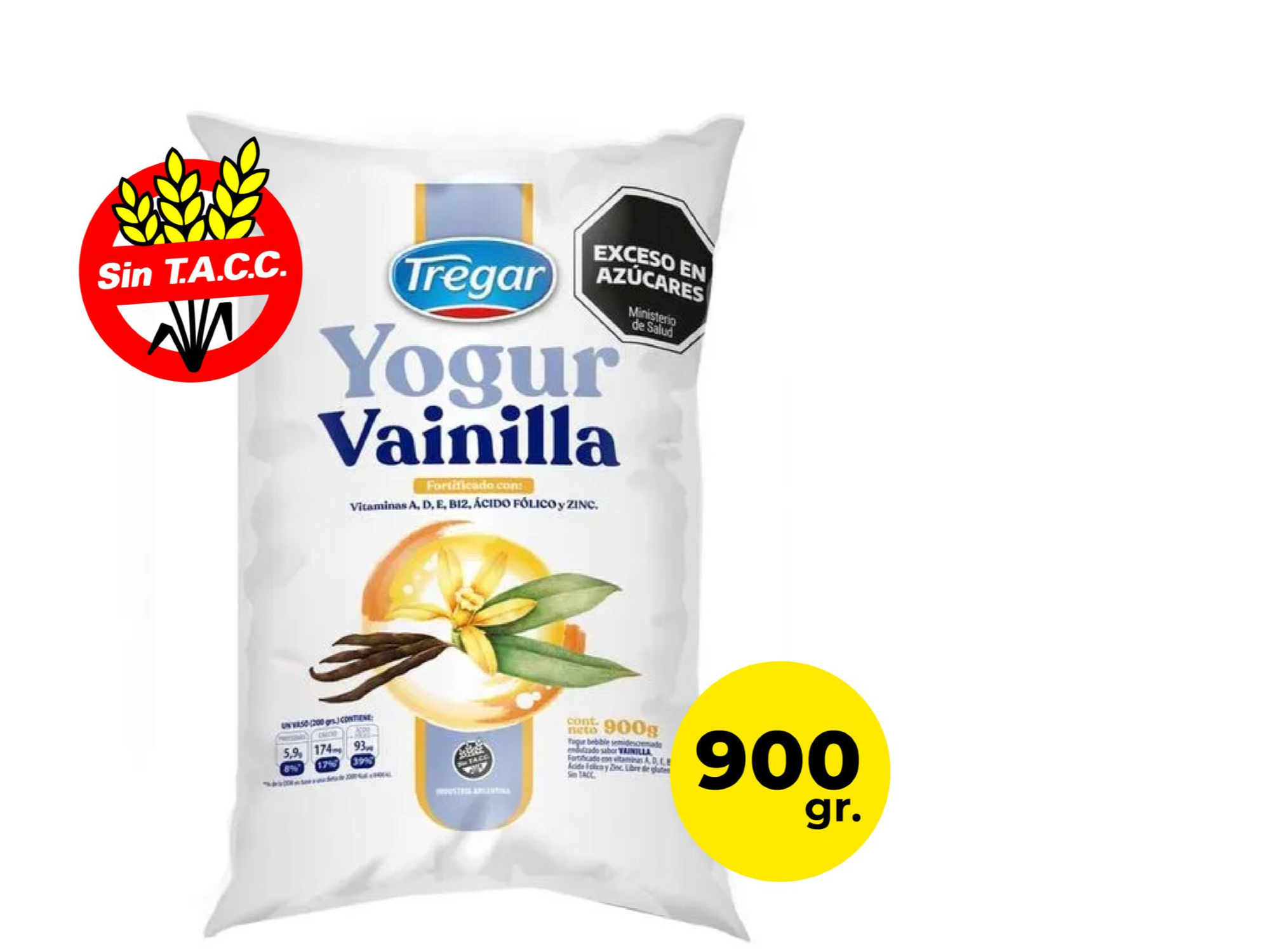 YOGURT S.VAINILLA.x 900 TREGAR