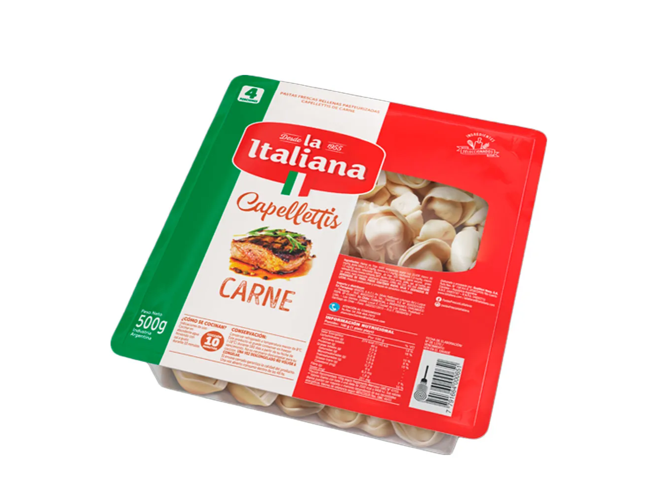 CAPELLETTIS CARNE X 500 G. LA ITALIANA
