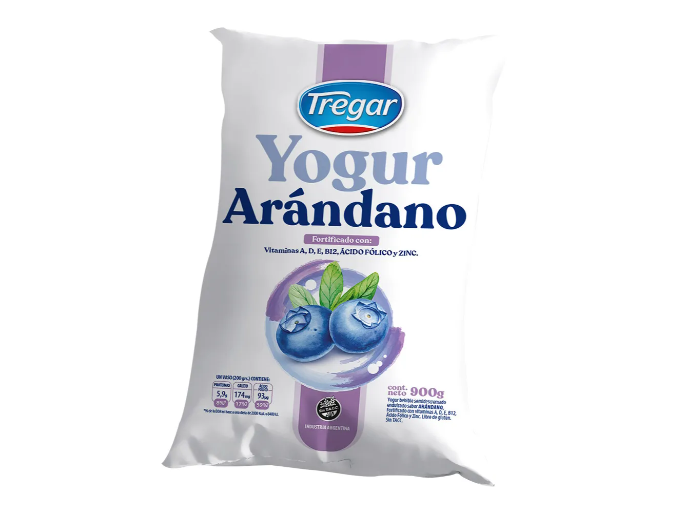 YOGURT S. ARANDANOS x 900 TREGAR