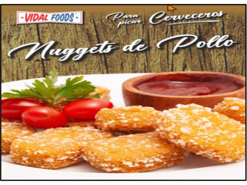 Formados de Carne de Pollo Crocante (Nuggets) x 5 Kg
