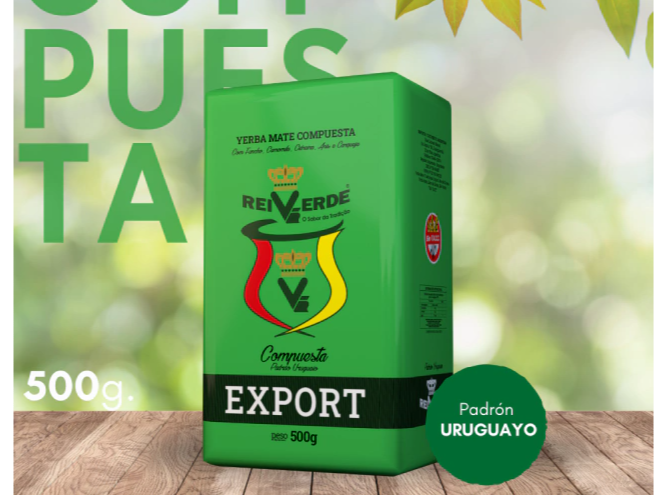 Yerba Mate Rei Verde Export Compuesta x 500gr (5 uni)