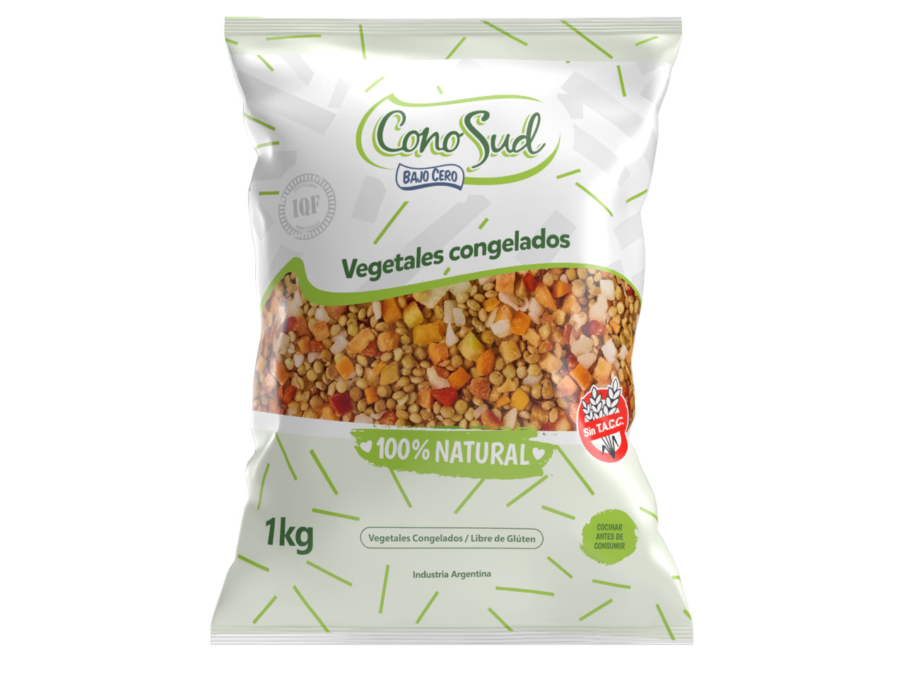 Mezcla de Lentejas IQF x 1 kg (5x1) Conosud