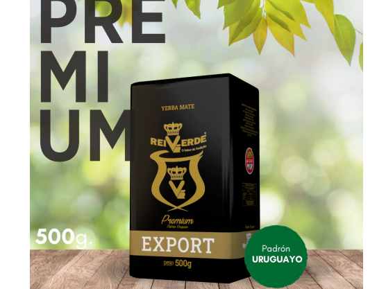 Yerba Mate Rei Verde Export Premium x 500gr (5 uni)