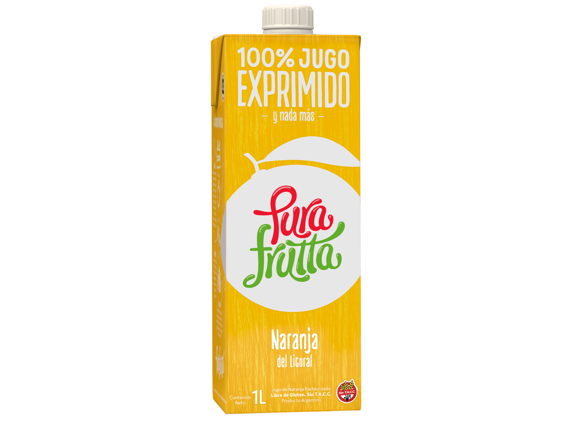 Jugo 100% Exp. Pura Fruta Naranja 1000ml (pac 8u) - Pura Fruta