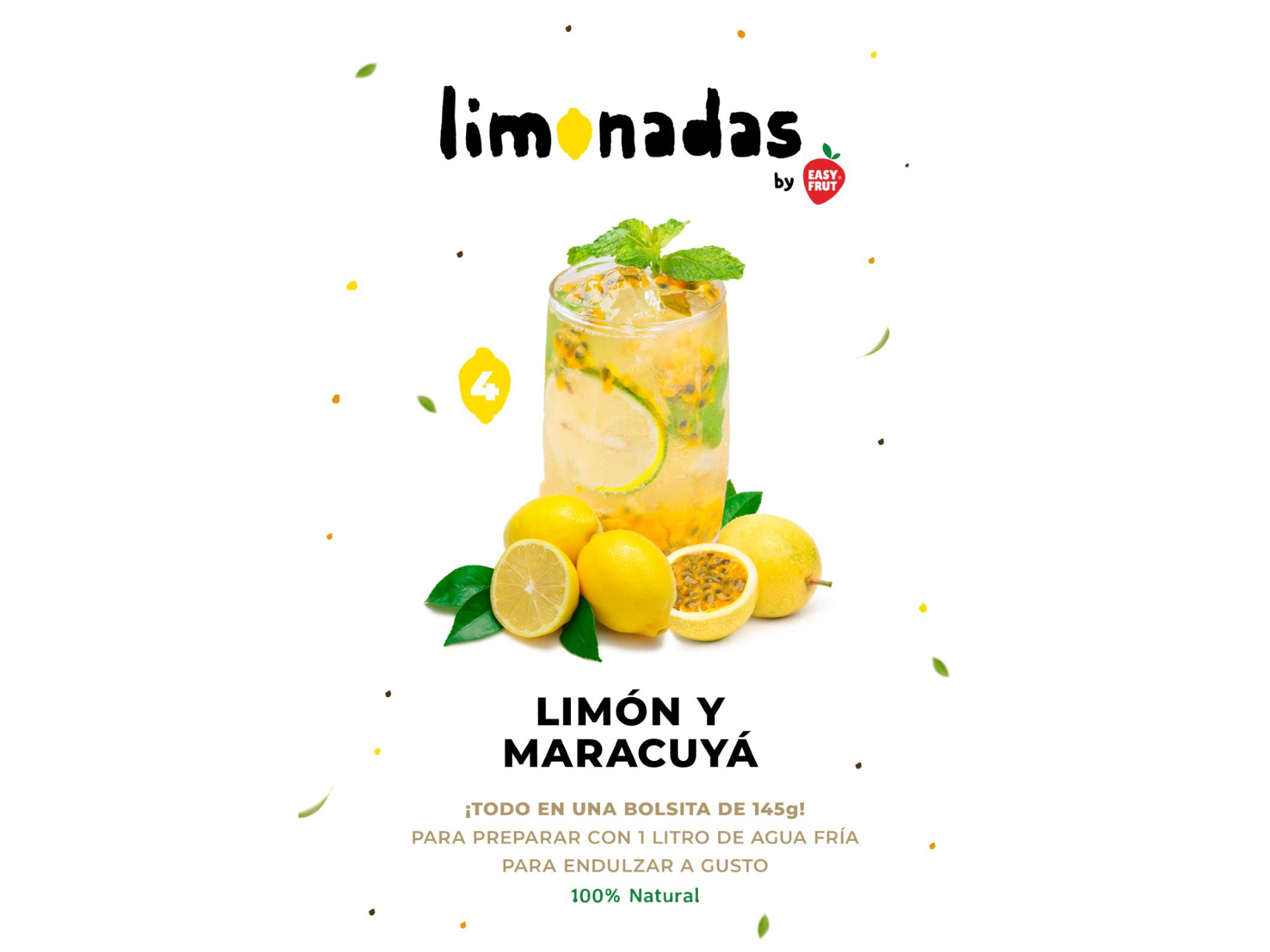 Limonada Limón y Maracuyá 150 gr x 15 uni