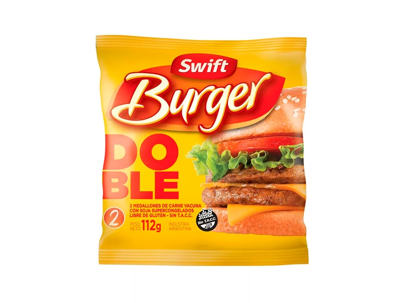 Med. Doble Burger 42x112 grs. - SWIFT