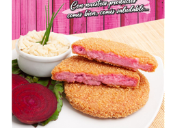 Medallon de Remolacha y Arroz reboz. pre frito x 5 kg